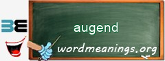 WordMeaning blackboard for augend